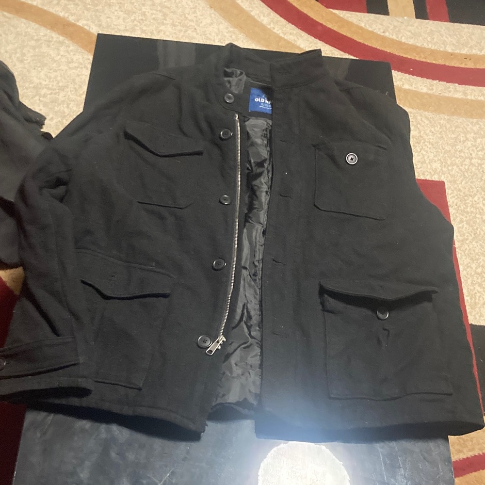 Old Navy Black Military Field Jacket